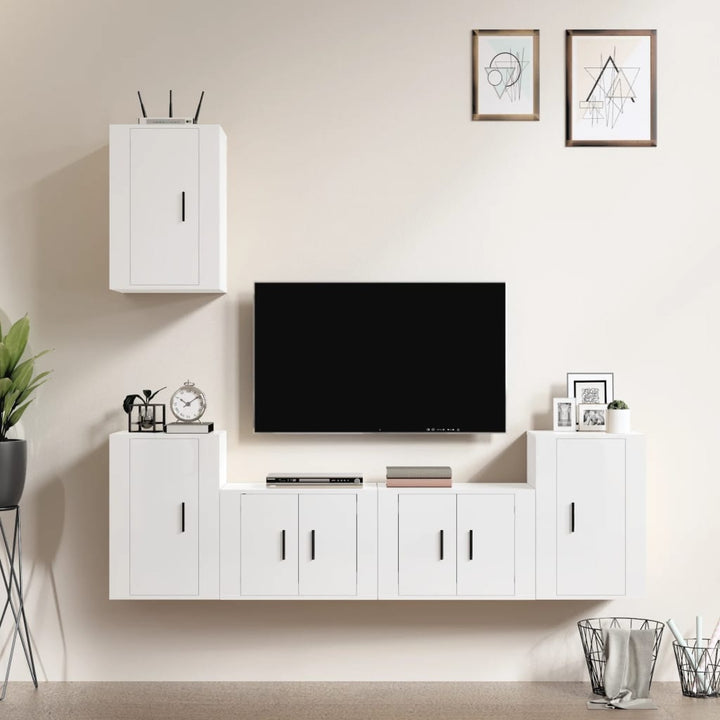 5-Tlg. Tv-Schrank-Set Holzwerkstoff