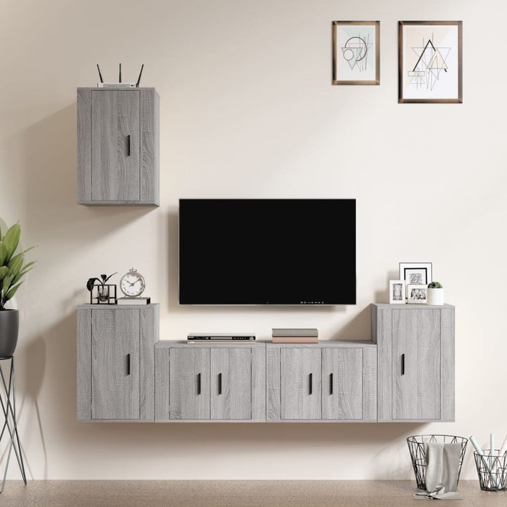 5-Tlg. Tv-Schrank-Set Holzwerkstoff