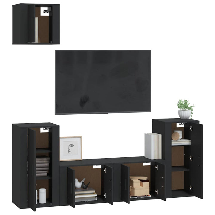 5-Tlg. Tv-Schrank-Set Holzwerkstoff