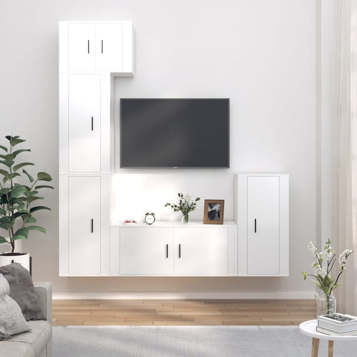 5-Tlg. Tv-Schrank-Set Holzwerkstoff