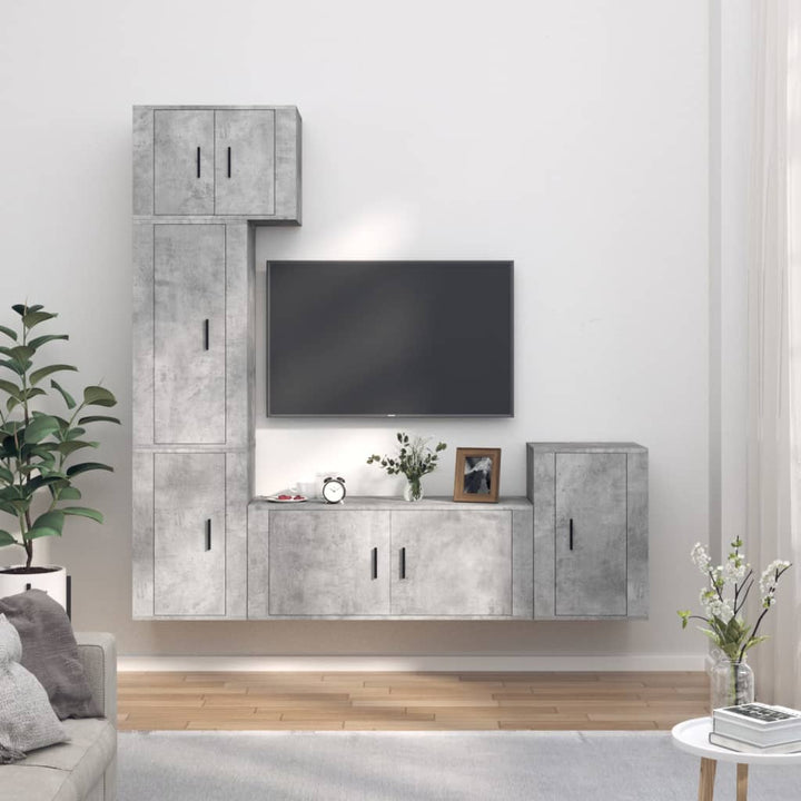 5-Tlg. Tv-Schrank-Set Holzwerkstoff