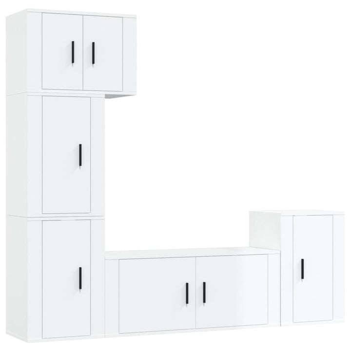 5-Tlg. Tv-Schrank-Set Holzwerkstoff