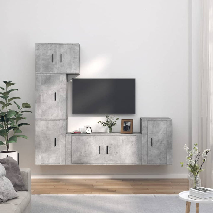 5-Tlg. Tv-Schrank-Set Holzwerkstoff