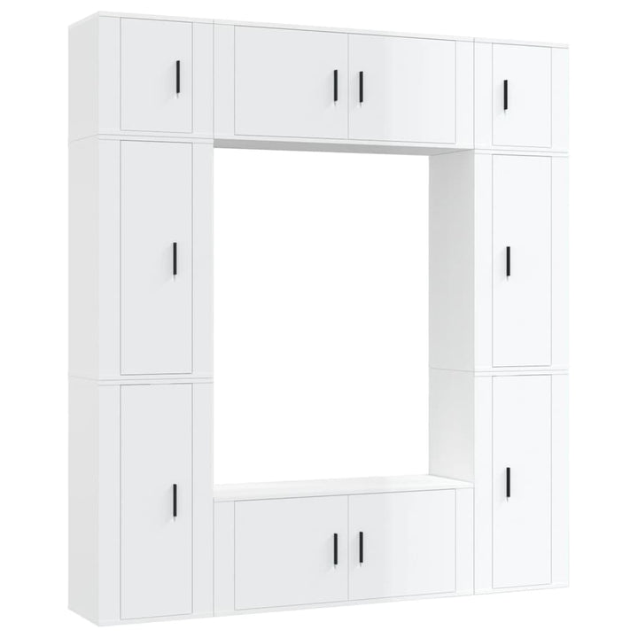 8-Tlg. Tv-Schrank-Set Holzwerkstoff