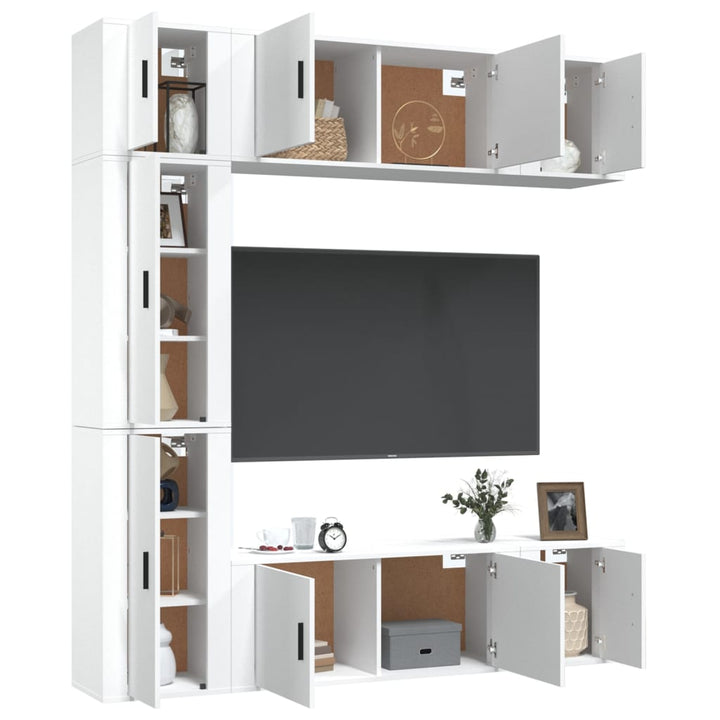 7-Tlg. Tv-Schrank-Set Holzwerkstoff