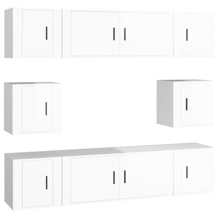 8-Tlg. Tv-Schrank-Set Holzwerkstoff