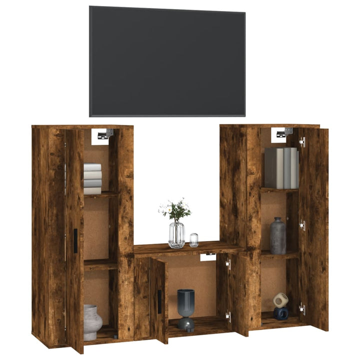 3-Tlg. Tv-Schrank-Set Holzwerkstoff