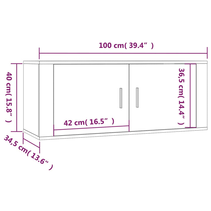 5-Tlg. Tv-Schrank-Set Holzwerkstoff