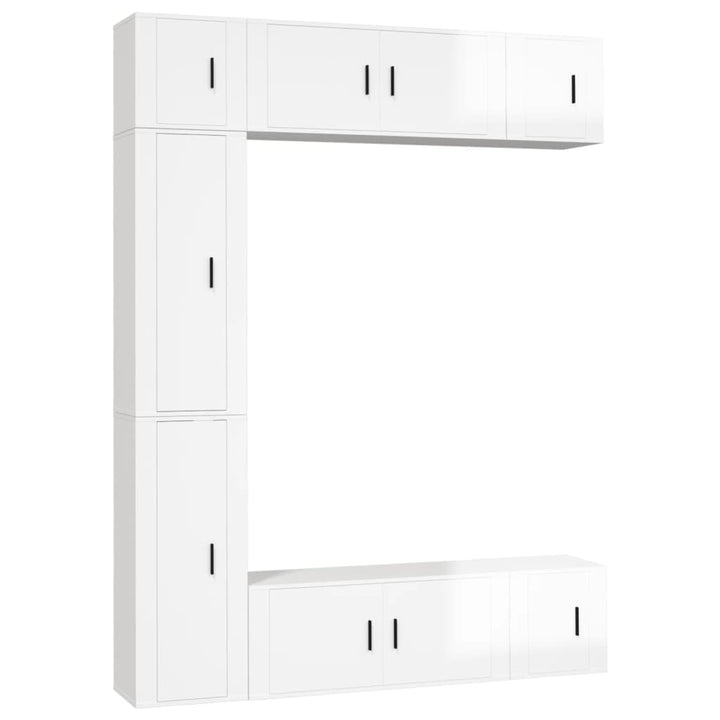 7-Tlg. Tv-Schrank-Set Holzwerkstoff