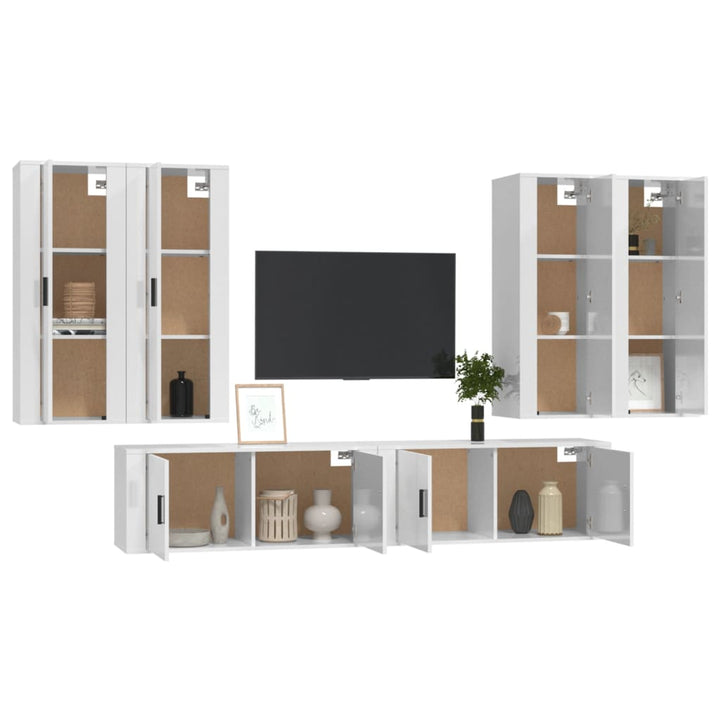 6-Tlg. Tv-Schrank-Set Holzwerkstoff