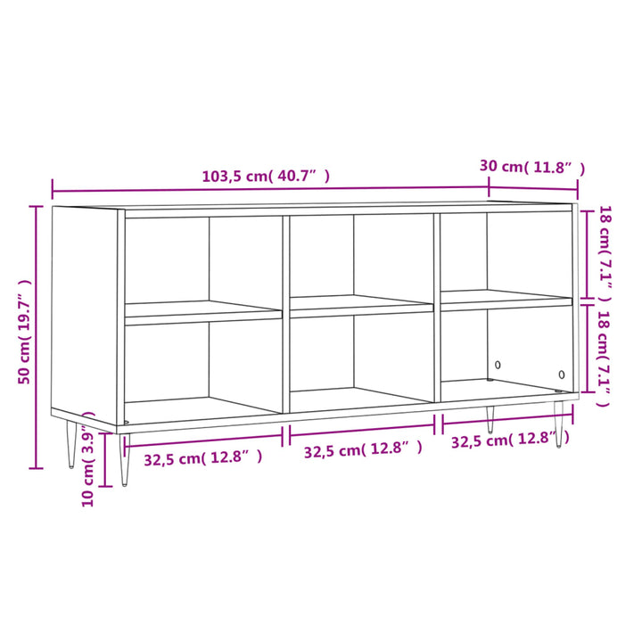 Tv-Schrank 103,5X30X50 Cm Holzwerkstoff