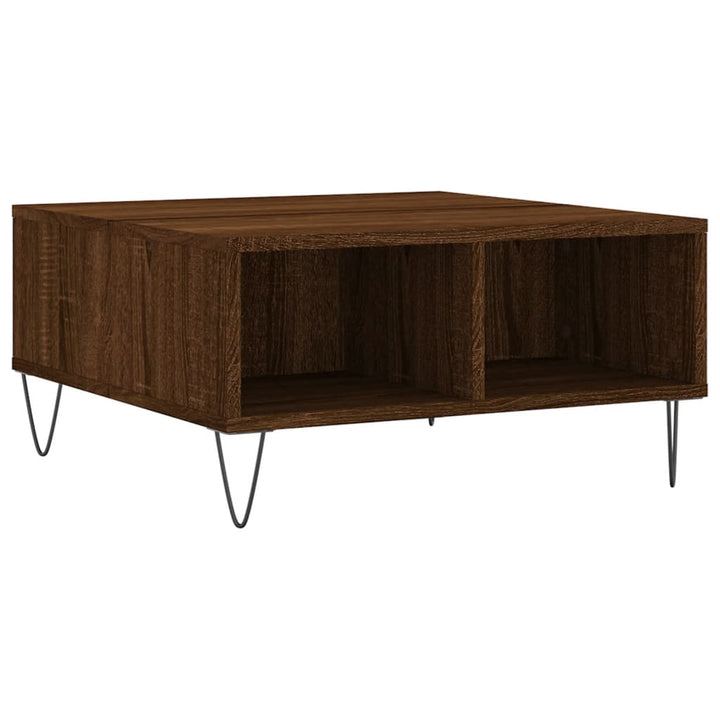 Couchtisch Braun Eichen-Optik 60X60X30 Cm Holzwerkstoff