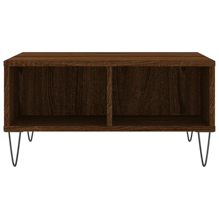 Couchtisch Braun Eichen-Optik 60X60X30 Cm Holzwerkstoff