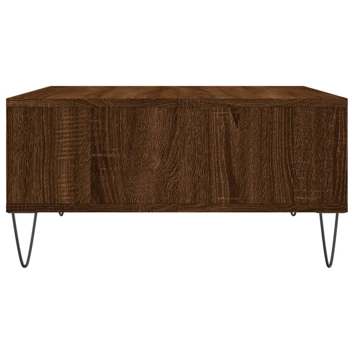 Couchtisch Braun Eichen-Optik 60X60X30 Cm Holzwerkstoff