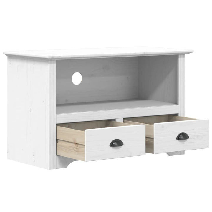 Tv-Schrank Mit 2 Schubladen Bodo 91,5X44,5X56 Massivholz Kiefer