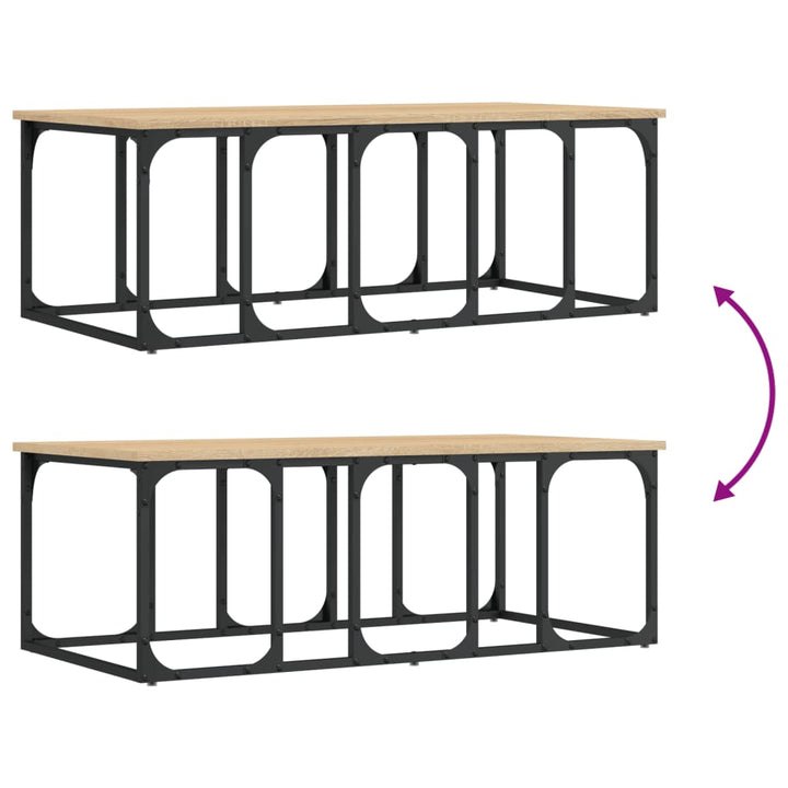 Couchtisch Sonoma-Eiche 100X50X35,5 Cm Holzwerkstoff