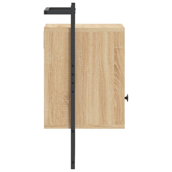 Wand-Nachttisch Sonoma-Eiche 40X30X61 Cm Holzwerkstoff