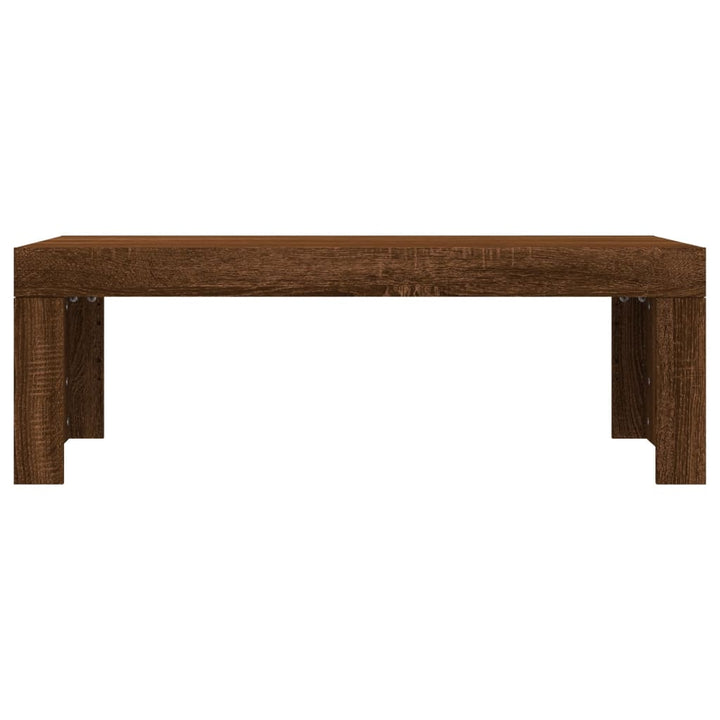 Couchtisch Braun Eichen-Optik 102X50X36 Cm Holzwerkstoff