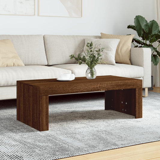 Couchtisch Braun Eichen-Optik 102X50X36 Cm Holzwerkstoff