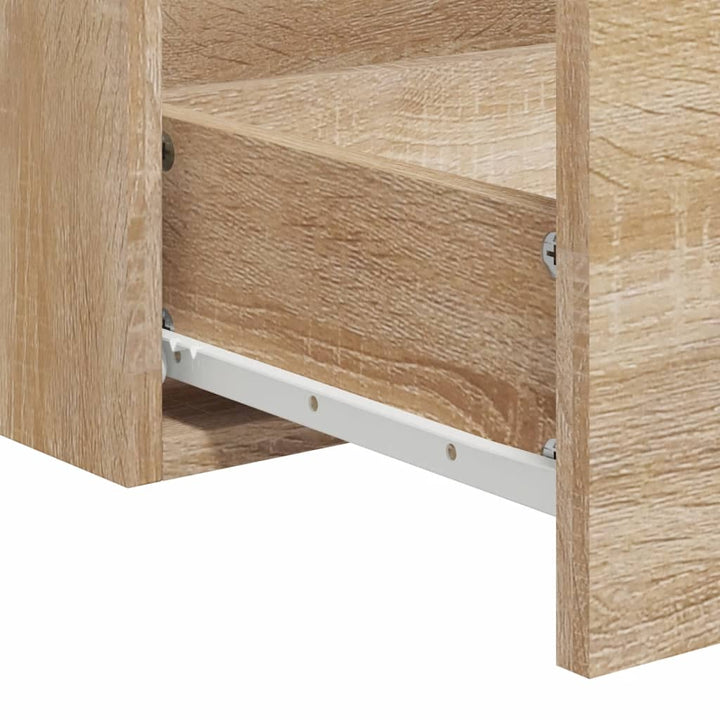 Badschrank Mit Spiegel Sonoma-Eiche Holzwerkstoff