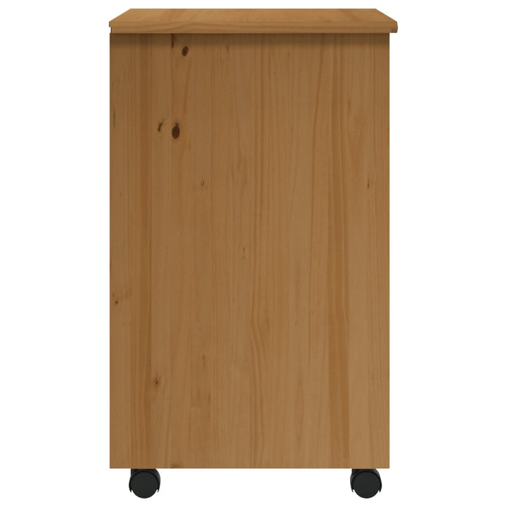 Rollschrank Mit Schubladen Moss Massivholz Kiefer