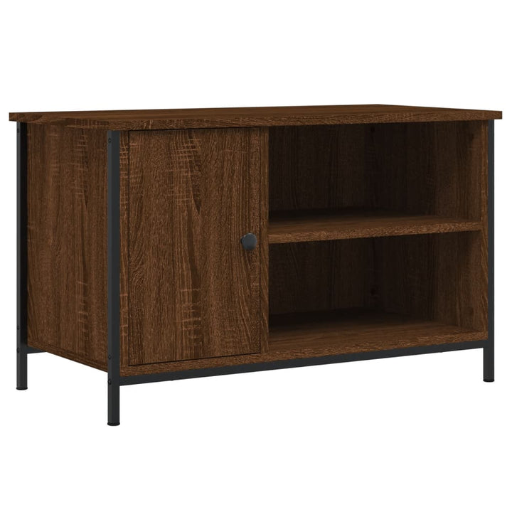 Tv-Schrank Braun Eichen-Optik 80X40X50 Cm Holzwerkstoff