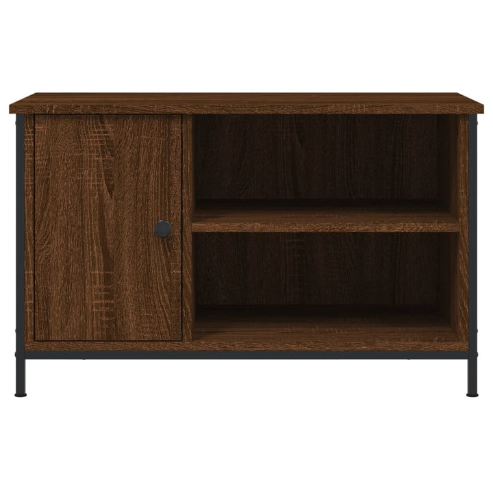 Tv-Schrank Braun Eichen-Optik 80X40X50 Cm Holzwerkstoff