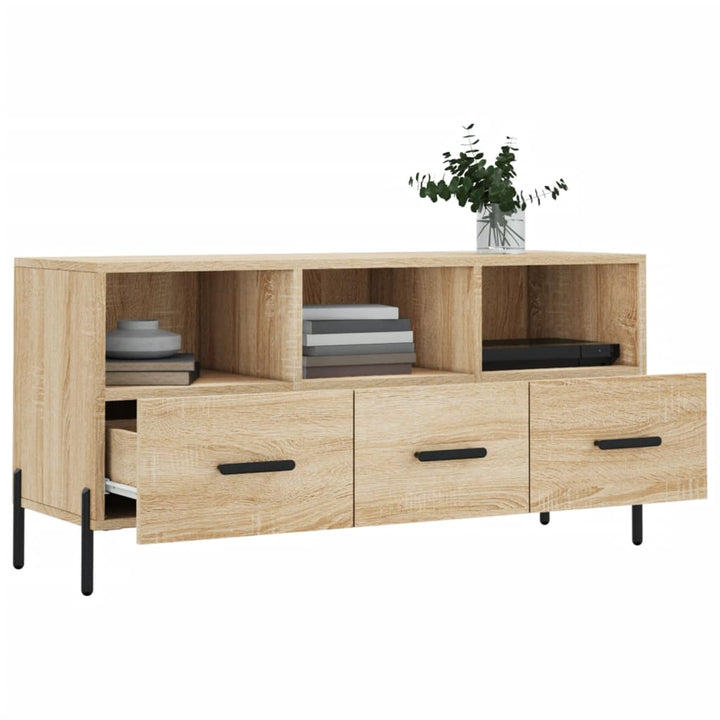 Tv-Schrank Sonoma-Eiche 102X36X50 Cm Holzwerkstoff