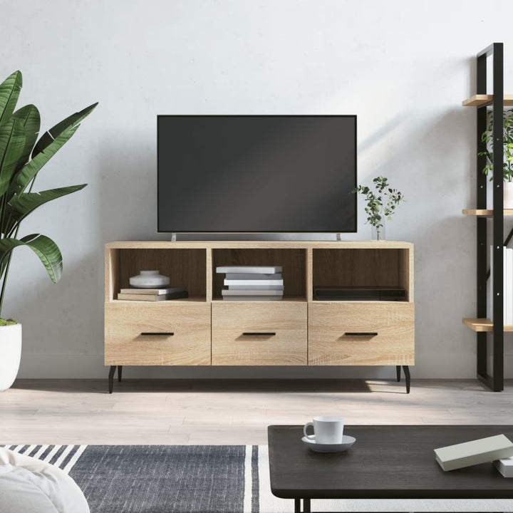 Tv-Schrank Sonoma-Eiche 102X36X50 Cm Holzwerkstoff