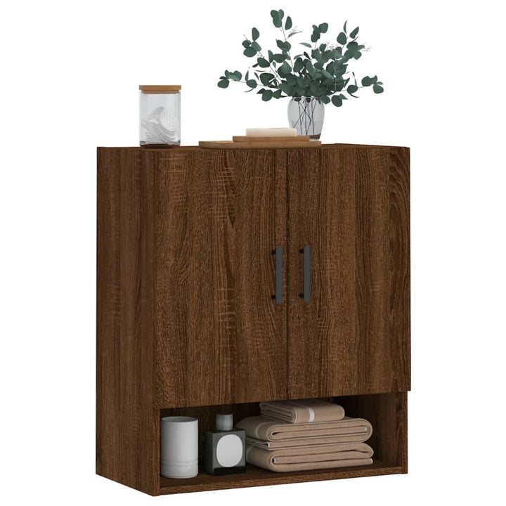 Wandschrank Braun Eichen-Optik 60X31X70 Cm Holzwerkstoff