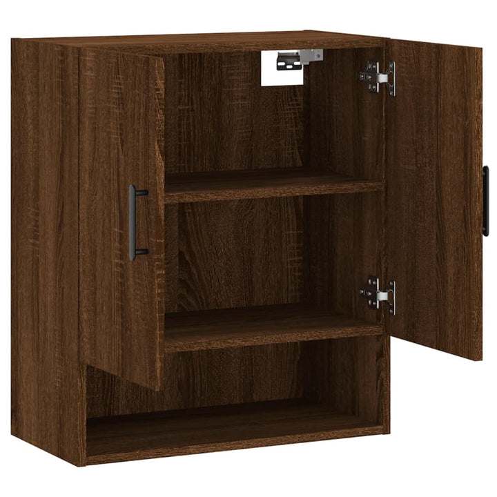 Wandschrank Braun Eichen-Optik 60X31X70 Cm Holzwerkstoff