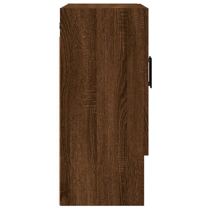 Wandschrank Braun Eichen-Optik 60X31X70 Cm Holzwerkstoff