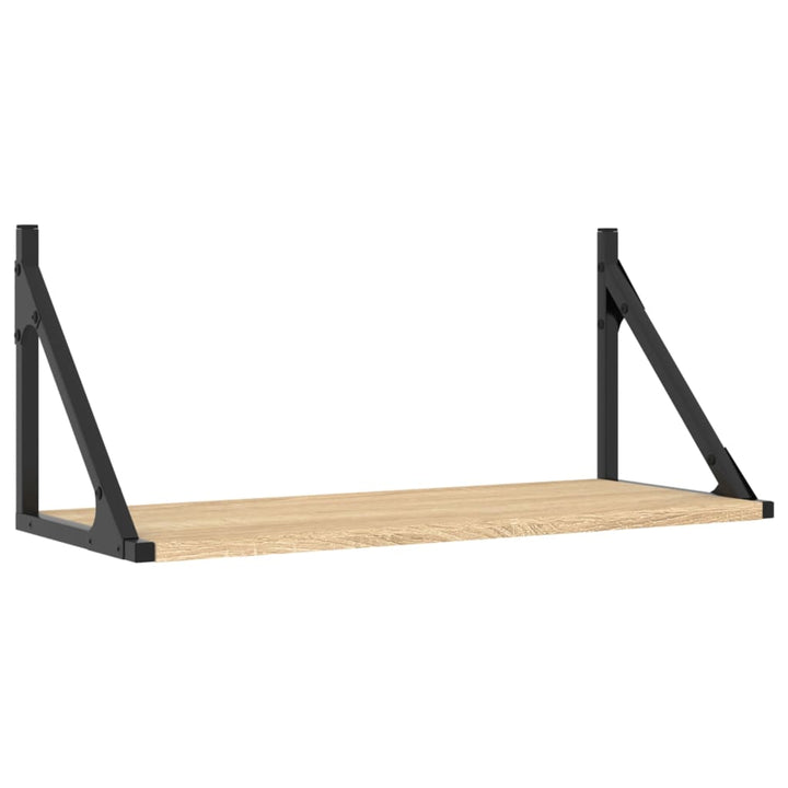 Wandregale 2 Stk. Sonoma-Eiche 60X25X25,5 Cm Holzwerkstoff Sonoma Eiche