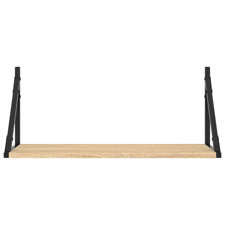 Wandregale 2 Stk. Sonoma-Eiche 60X25X25,5 Cm Holzwerkstoff Sonoma Eiche