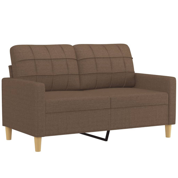 2-Sitzer-Sofa Mit Zierkissen 120 Cm Stoff