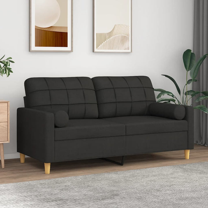 2-Sitzer-Sofa Mit Zierkissen 120 Cm Stoff