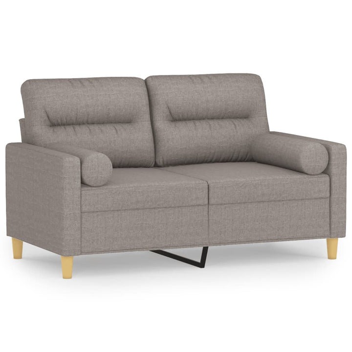 2-Sitzer-Sofa Mit Zierkissen 120 Cm Stoff