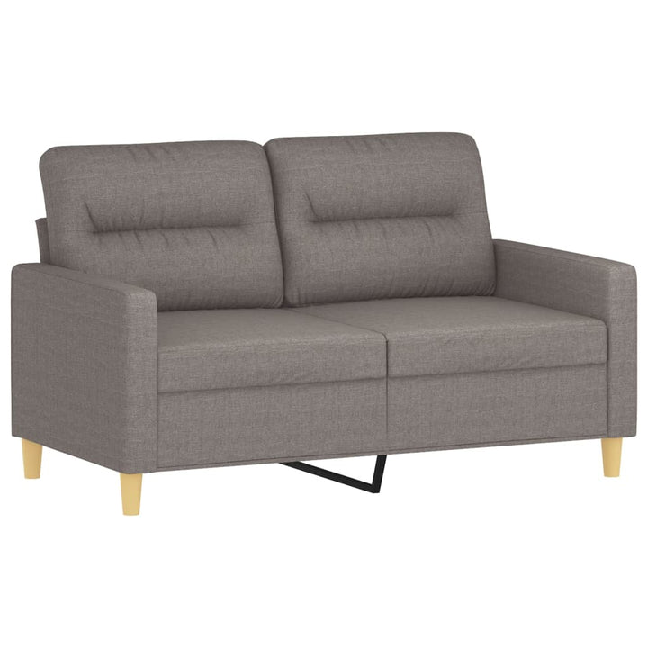 2-Sitzer-Sofa Mit Zierkissen 120 Cm Stoff