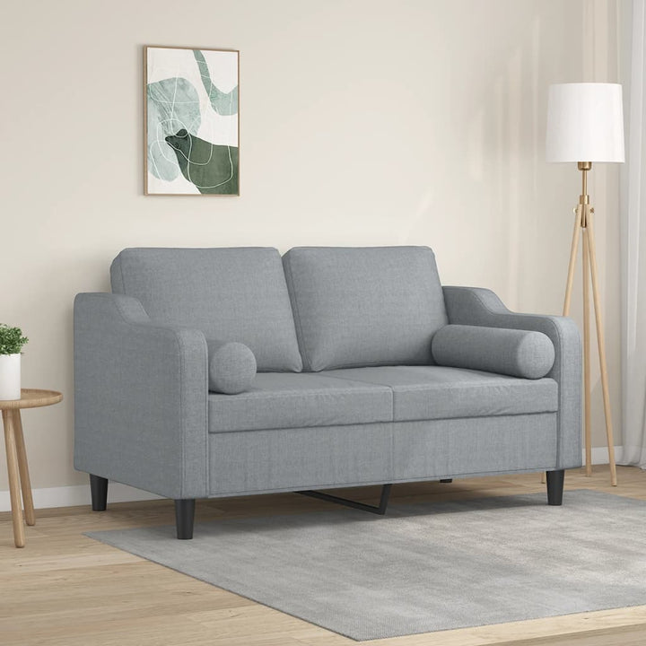 2-Sitzer-Sofa Mit Zierkissen 140 Cm Stoff