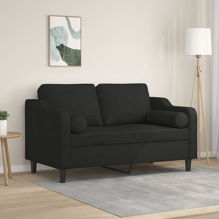 2-Sitzer-Sofa Mit Zierkissen 140 Cm Stoff