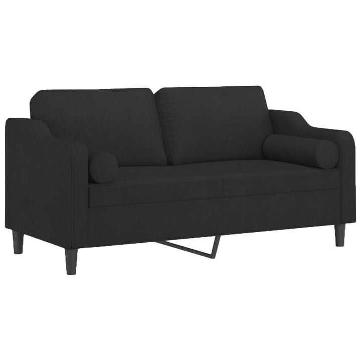 2-Sitzer-Sofa Mit Zierkissen 140 Cm Stoff