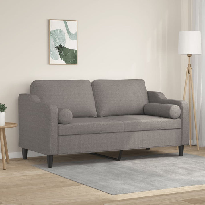 2-Sitzer-Sofa Mit Zierkissen 140 Cm Stoff