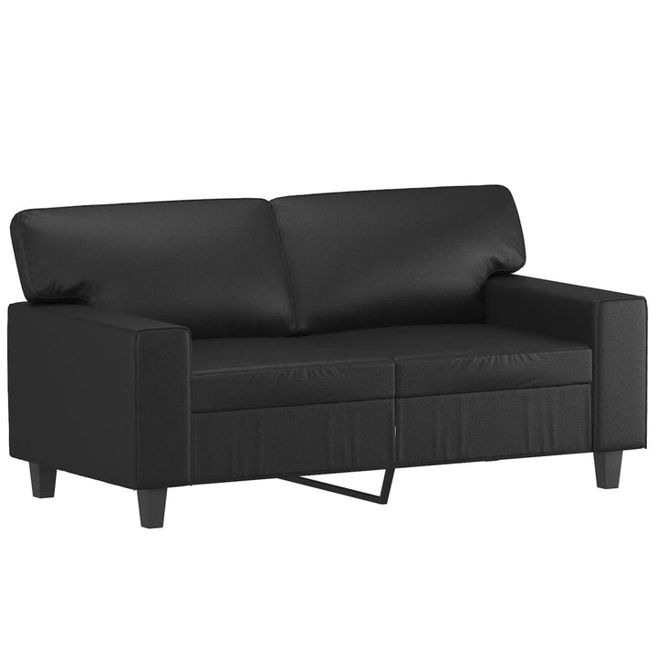 2-Sitzer-Sofa Mit Zierkissen 120 Cm Kunstleder