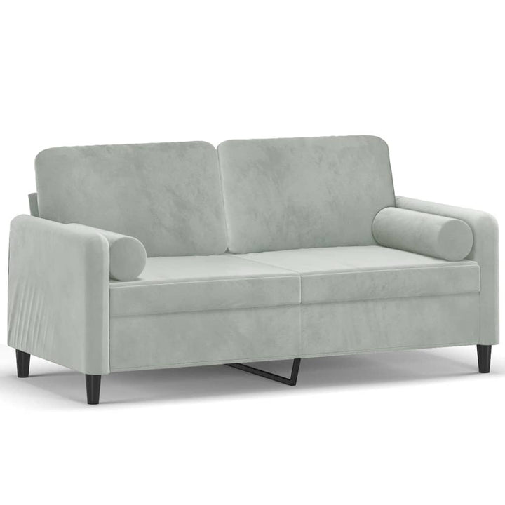 2-Sitzer-Sofa Mit Zierkissen 140 Cm Samt