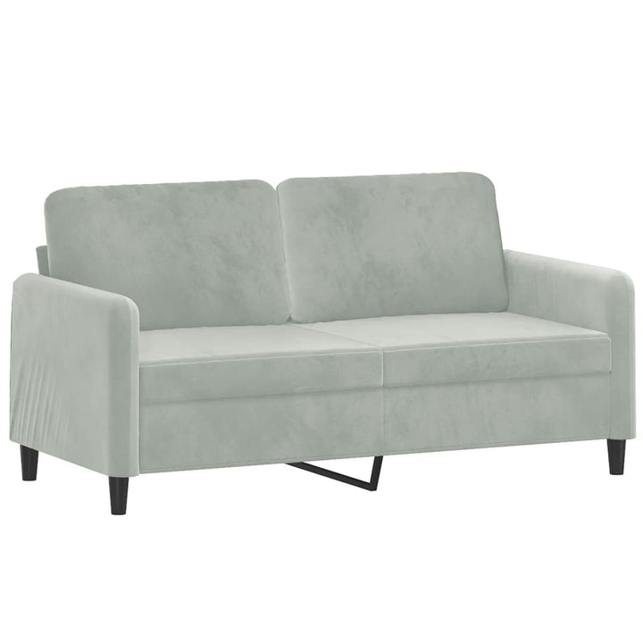 2-Sitzer-Sofa Mit Zierkissen 140 Cm Samt