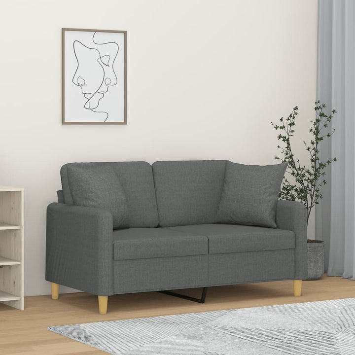 3-Sitzer-Sofa Mit Zierkissen 180 Cm Stoff