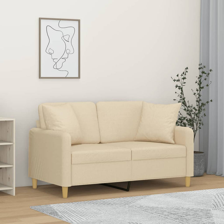 3-Sitzer-Sofa Mit Zierkissen 180 Cm Stoff