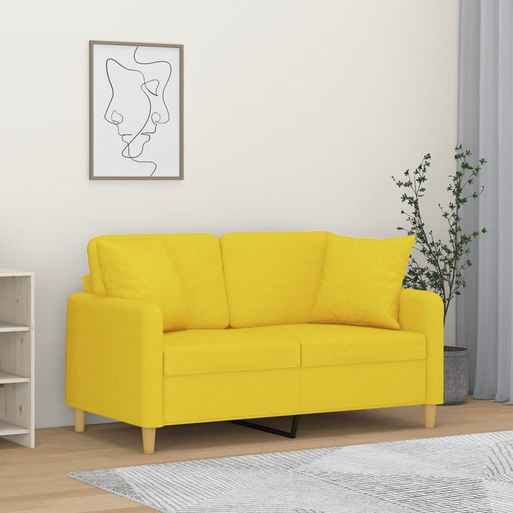 3-Sitzer-Sofa Mit Zierkissen 180 Cm Stoff