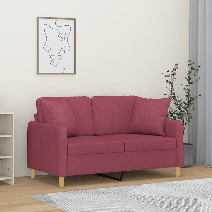 3-Sitzer-Sofa Mit Zierkissen 180 Cm Stoff