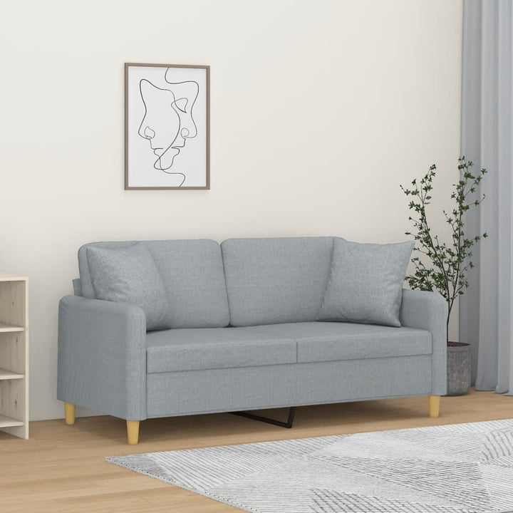 3-Sitzer-Sofa Mit Zierkissen 180 Cm Stoff